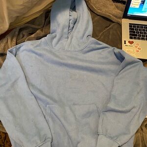 Blue hoodie